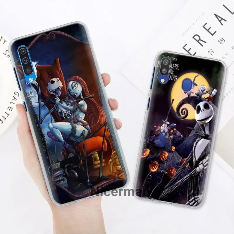 Чехлы для телефона с принтом "Кошмар перед Рождеством" для samsung Galaxy A10 A20e A30 A40 A50 A60 A70 A80 A6 A8+ A7 A9 жесткий чехол из поликарбоната