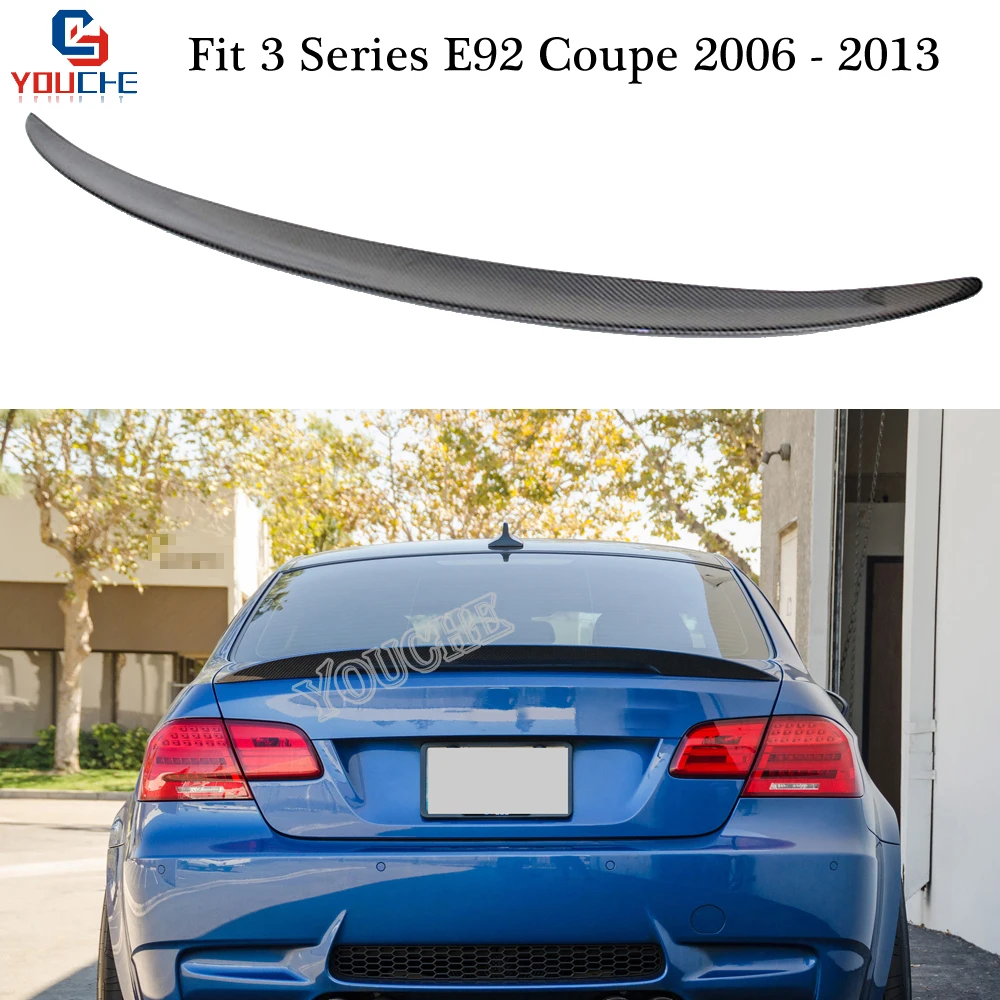 E92 Carbon Fiber Trunk Spoiler For BMW E92 2-Door Performance Style 2006-2013 M3 Coupe 