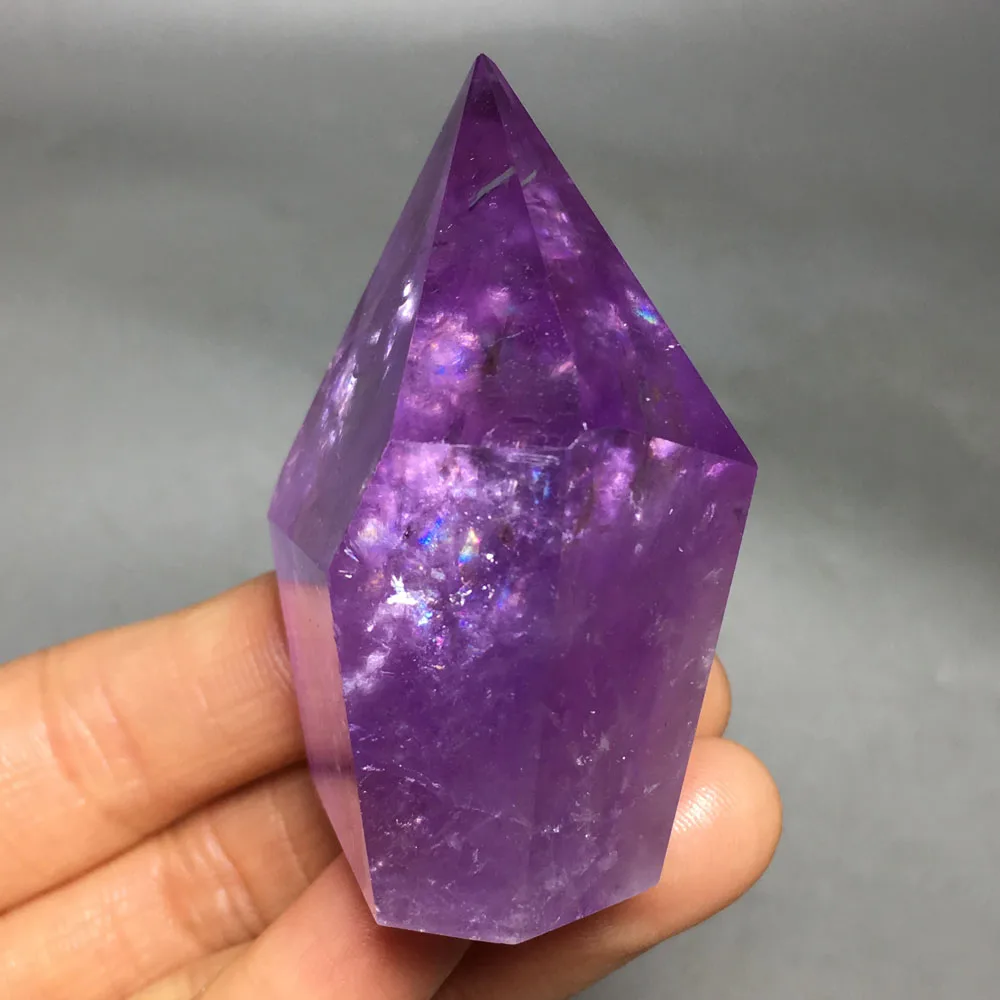 75 г натуральный кварц аметист кристалл точечное Исцеление