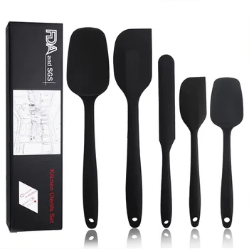 

Resistant Baking Tool Set Food Grade Silicone Scraper 5 Pieces Cake Scraper