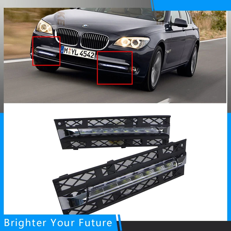 Daytime Running Lights DRL Fog Lamp for 2009-2012 BMW F01 F02 730i 740i 750i 760i | Автомобили и мотоциклы