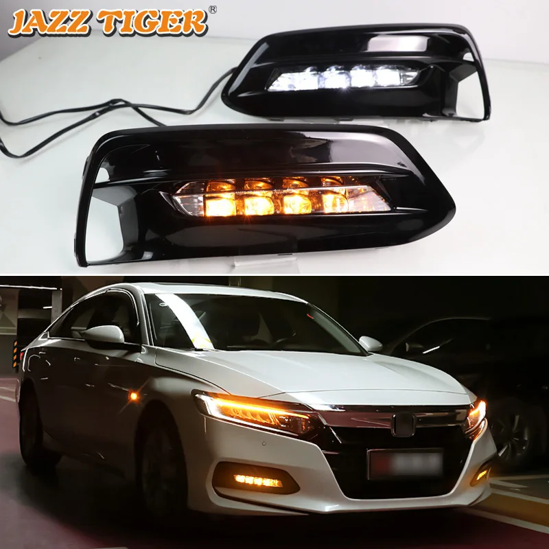 JAZZ TIGER 2 шт. функция сигнала поворота 12 В Автомобильные ДХО светодиодные дневные