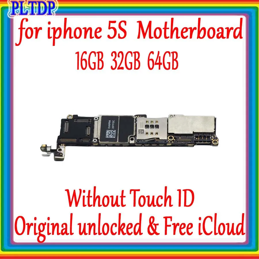 Заводская разблокировка Бесплатный iCloud для iphone 5s материнская плата с/без Touch ID 100%