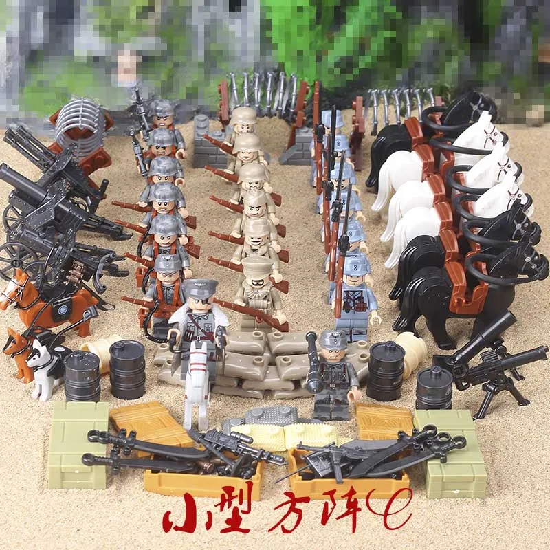 

Compatible legoed Military ww2 Soldier SWAT Army Special Forces Team Soldiers Weapons Building Blocks kids toys child bricks