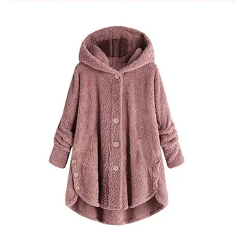 

Double-sided Velvet Winter Women Add Wool Winter Corduroy Jacket Top Loose Warm Coat Casual Vintage Oversize Solid Color Jackets
