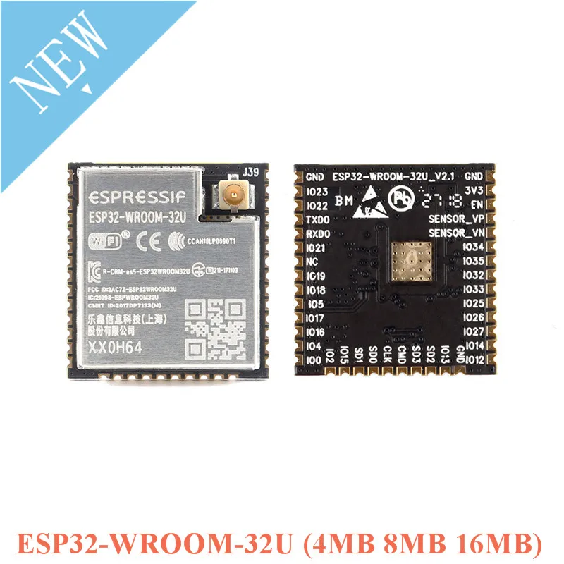 Флэш-память ESP32-WROOM-32U 4MB 8MB 16MB флэш-память ESP32 двухъядерный режим MUC беспроводной