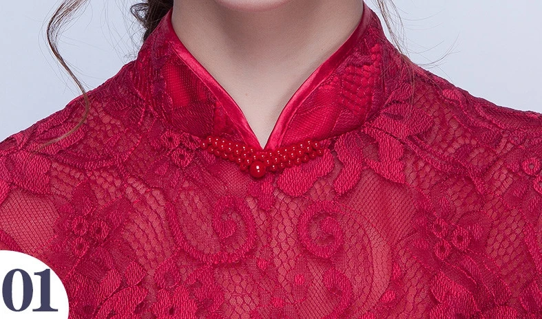 Vestidos de madrinha2019 новые кружевные платья с высоким воротом и 3/4 рукавом трапециевидной формы, Длинные Бордовые и красные дешевые платья подружек невесты до 50