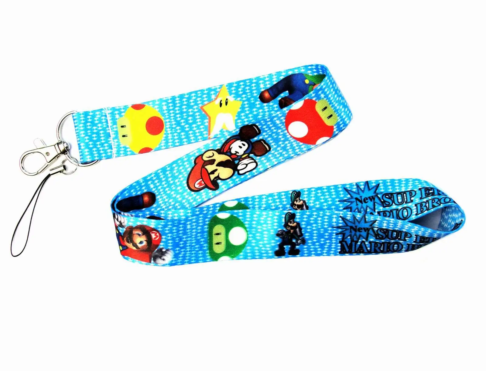 Дизайн 1 шт. высокое качество милый мультфильм значок держатель ремешок аниме Марио серии брелок-шнур телефонный Ремешок ID карточный ремешок