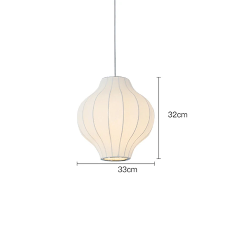 33cmx32cm Китайский стиль, кулон с шелковыми нитями, освещение, светодиодный подвесной светильник в стиле АР-деко, для столовой, гостиной, спальни, кухни, ресторана, подвесной светильник - Цвет корпуса: 33cmx32cm