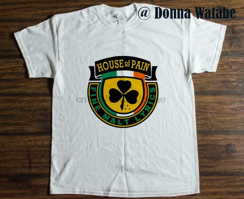 Винтажная футболка с надписью HOUSE OF PAIN FINE MALT S - 5XL | Мужская одежда