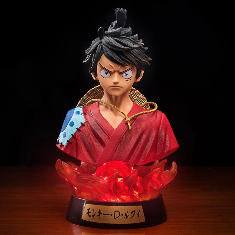 the office funko pop Anime One Piece Figure One Piece Roronoa Zoro Luffy  Bust PVC Action Figure Toys One Piece Night Light led color changing figure ninja turtles toys