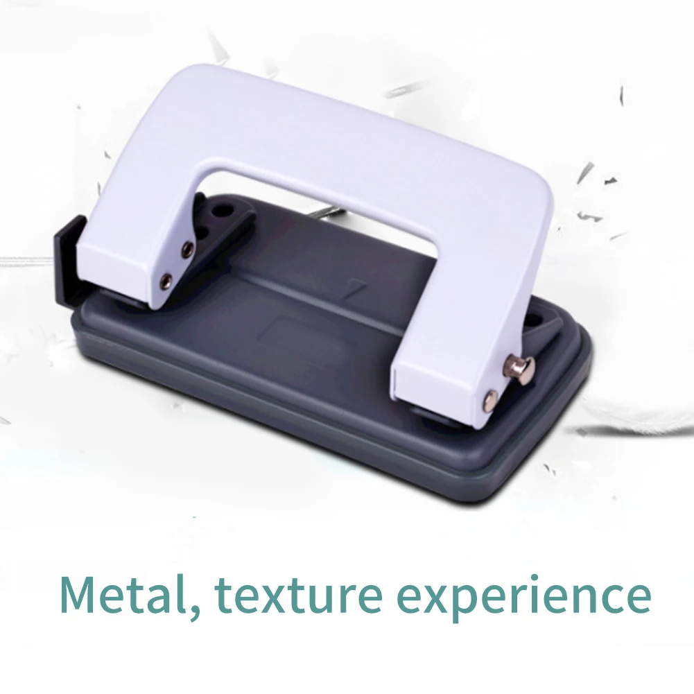 

Ring Binder Paper Puncher DIY Professional Handheld Office Stationery School Metal 2 Hole Planner Tool Craft Portable