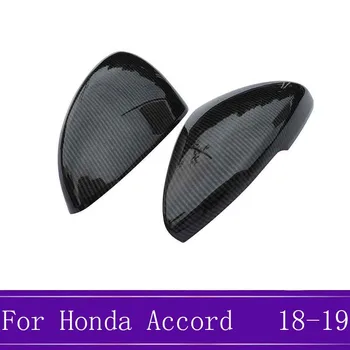 

2Pcs/set Side Door Mirror Carbon Fiber Rear View Rearview Cover Trim Car Styling For Honda Accord 10th 2018 2019
