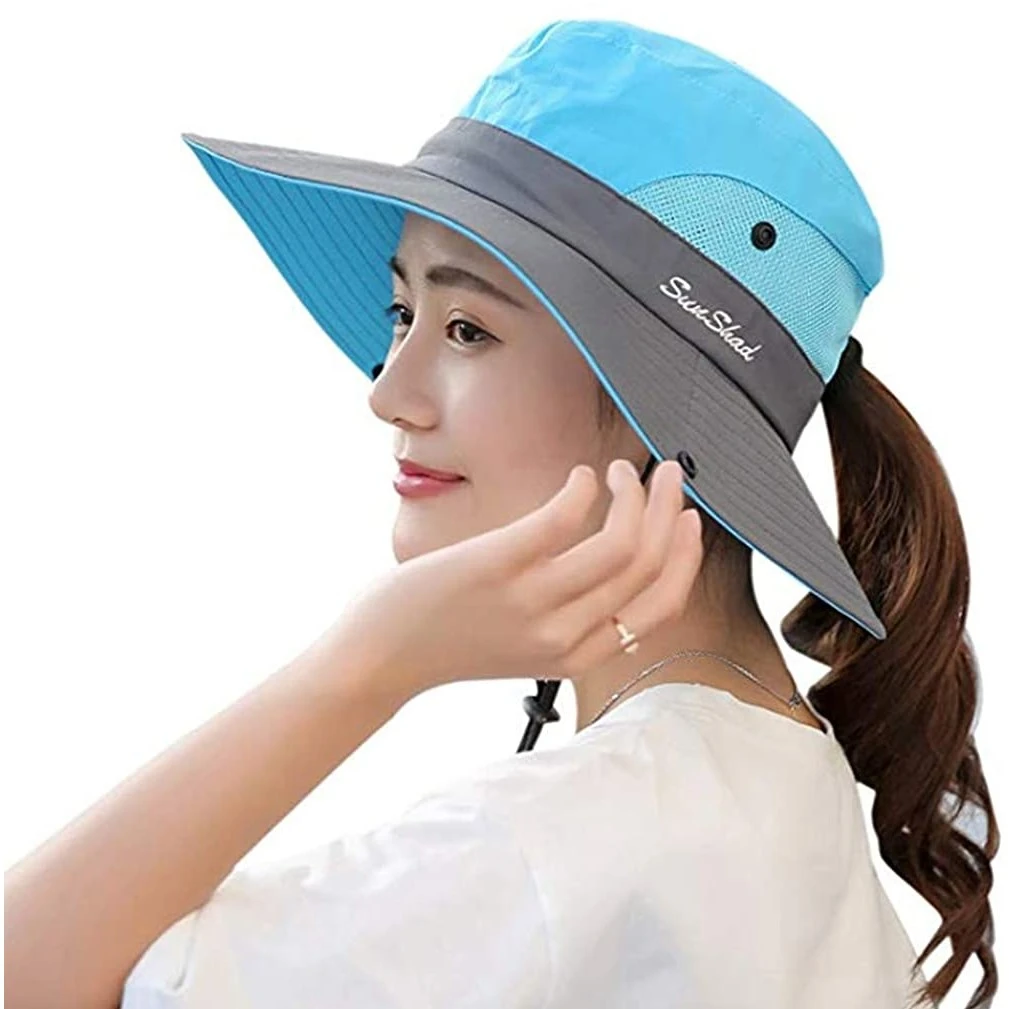 Women's Summer Mesh Wide Brim Sun UV 