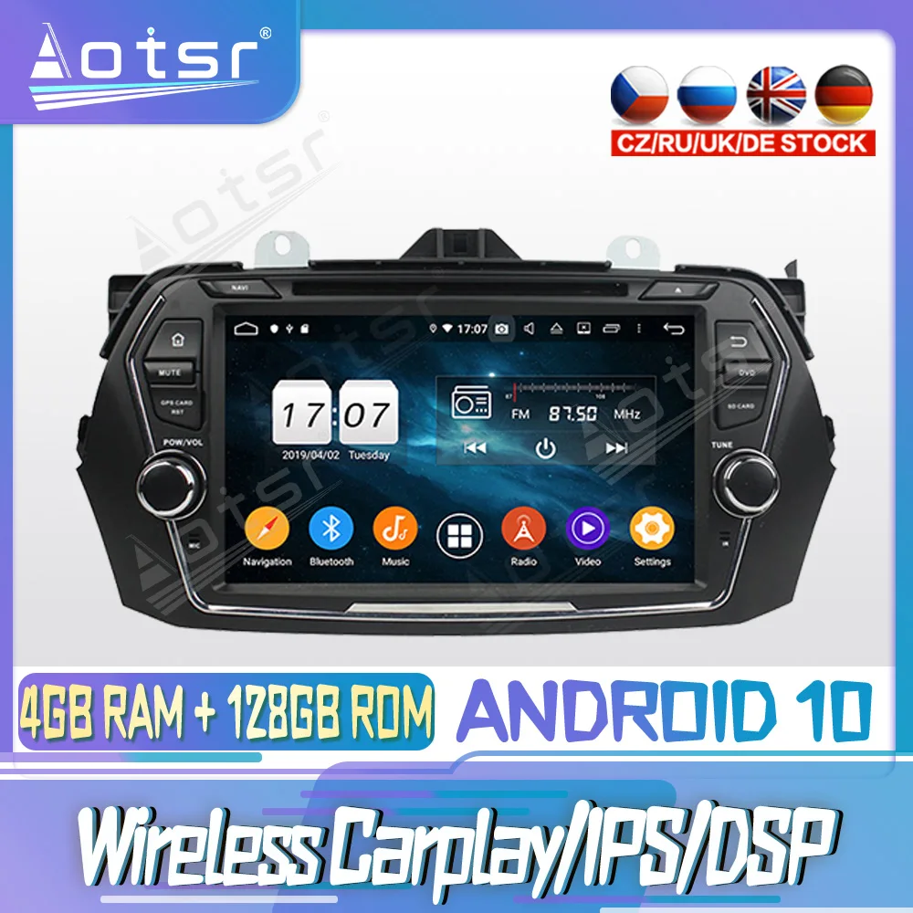 Android 10 PX6 128G для Suzuki CIAZ 2015 2018 Carplay DVD GPS навигация Авто Радио стерео видео