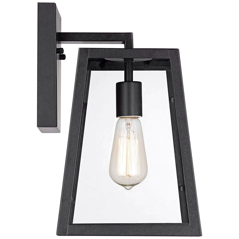 

Outdoor Wall Light Transparent Glass Retro Light Bulb Suitable for Outhouse Porch Patio Deck