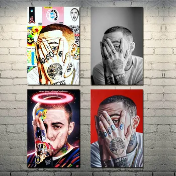 

Mac Miller Music Singer Art Silk Canvas Poster 13x20 24x36 inch Picture for Living Room Wall Decoration-006