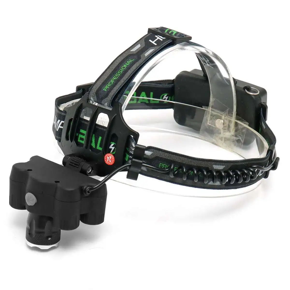 T6 Headlamps LED Portable Lighting Aluminum Alloy EU/US Plug Charge with 2* 18650 Batteries 11.5+ 11* 9.8cm