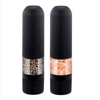 

Automatic Electric Pepper Grinder LED Light Salt Pepper Grinding Bottle Ceramic Kitchen Seasoning Grind Tools Salt Mills