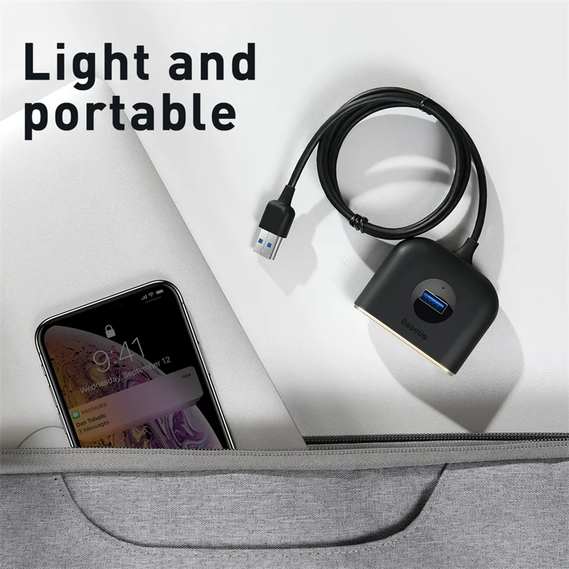 Baseus USB C концентратор USB 3,0 usb-хаб для MacBook Pro Surface Pro 6 USB 2,0 концентратор USB сплиттер с микро usb портами usb type-C концентратор
