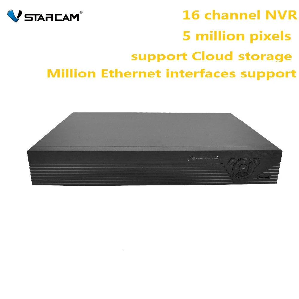 

16CH 1080P Onvif 2.4 NVR Wifi Network Video Recorder VStarcam Face Recognition HDMI Video/Audio Output Interface Cloud Storage