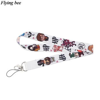 

Flyingbee Magic Academy Keychain Phone Lanyard Cartoon Punk Neck Strap for Keys ID Card Mobile Phone Lanyards X1001