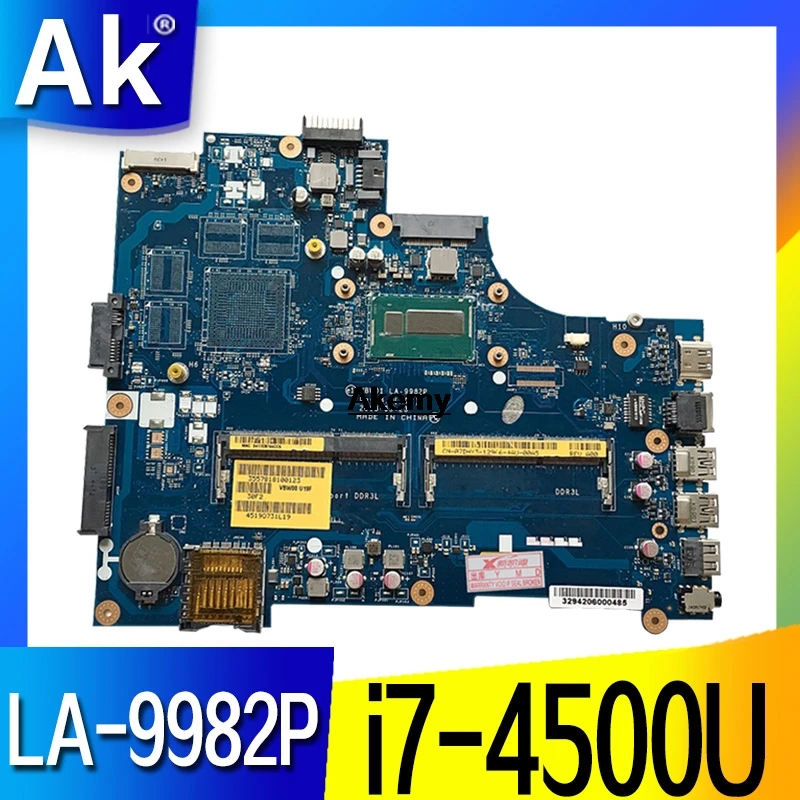 LA-9982P Laptop Moederbord Voor Dell Inspiron 15R 5537 3537 Originele Moederbord I7-4500U LA-9982P Laptop Moederbord Voor Dell Inspiron 15R 5537 3537 Originele Moederbord I7-4500U