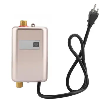 

110v 3000w Hot Water Heater 110V 3000W Mini Electric Tankless Instant Hot Water Heater Bathroom Kitchen Washing US Plug