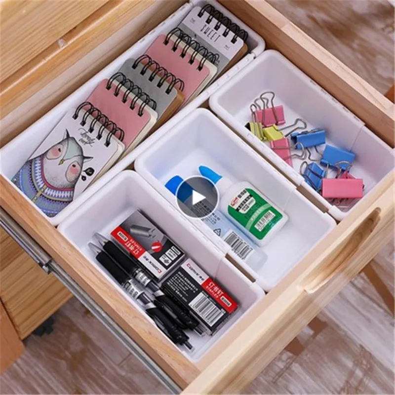 

Storage Box Container Makeup Organizer Drawer Cosmetic Waterproof Stick Jewelry Box Multifunctional Household Table Grid Kitchen