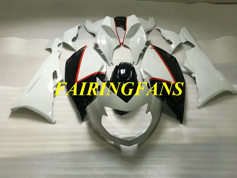 Комплект обтекателей для мотоцикла K1200S 05 06 07 08 K 1200S K1200 2005 2006 2007 2008 ABS белый черный Обтекатели кузова+ подарки BA14