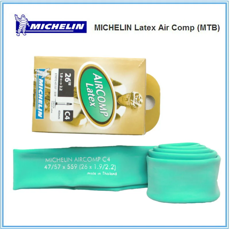 Michelin Bicycle Inner Tube Latex ru jiao ban 26*1.95 Michelin Mountain Bike Beauty Law Mouth Tire