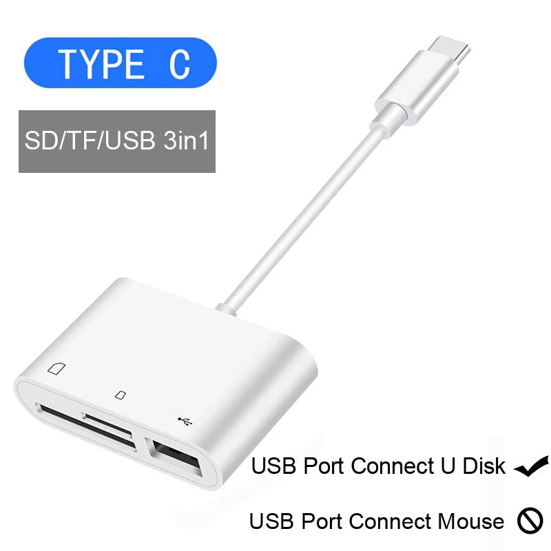 USB-C type C USB флэш-диск U накопитель SD MicroSD TF кард-ридер для IPAD Pro Macbook Для huawei P10 P20 P30 Pro samsung Note8 9 10