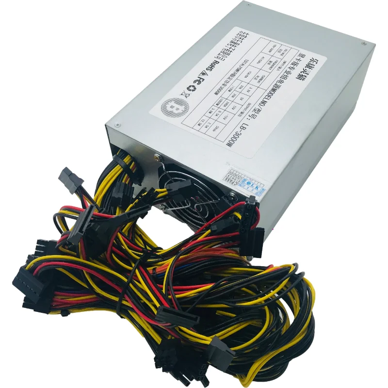 Miner PSU For Multi Channel Graphics Card Power Supply 3000W Mining