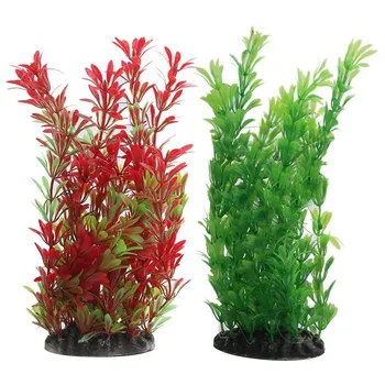 

Aquarium Artificial Plants 2 Pack 9.8Inch Simulated Aquatic Plant for Fish Tanks