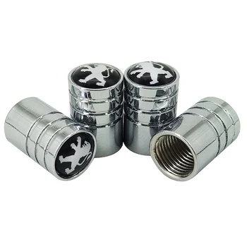 

4pcs/lot Car-styling Car Wheel Tire Valves Tyre Air Caps for Peugeot 206 207 301 307 308 407 408 508 Auto Accessoriesr Stickers