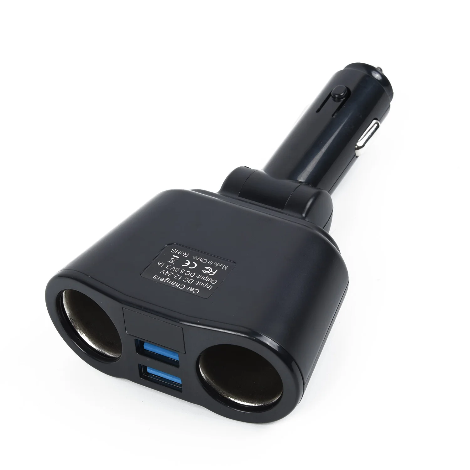 Цифровой Dual USB Зарядное устройство 2-полосная розетка для автомобильного прикуривателя адаптер вращения Фирменная Новинка и высокое качество