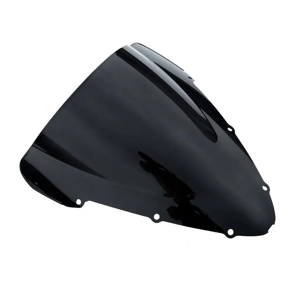 Мотоцикл двойной пузырь лобовое стекло для Honda CBR 600 F4I 01-08 02 03 04 05 06 черный/синий/прозрачный/хром