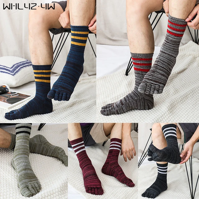 Toe Socks Men Five Fingers Socks Breathable Cotton Socks Sports Running  Solid Color Black White Grey Calcetines Gifts for Man - AliExpress