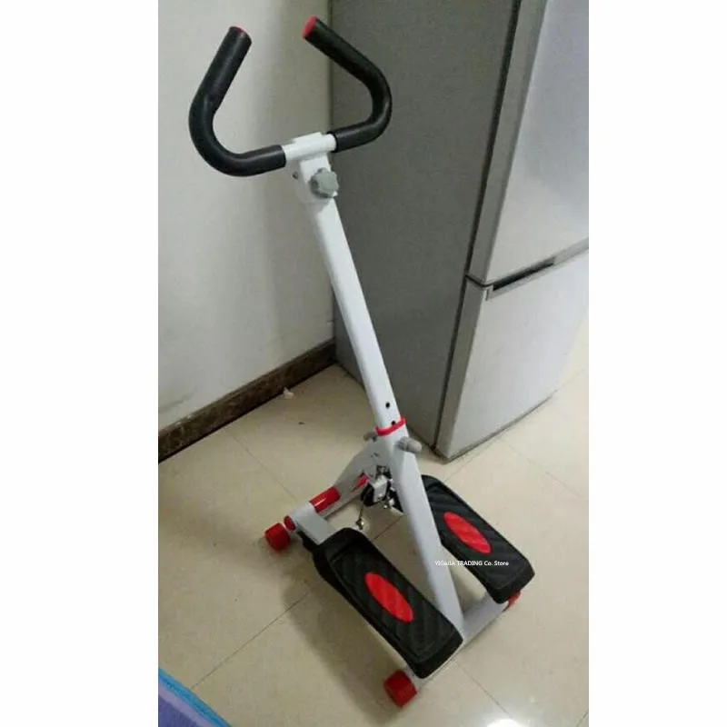 ADJUSTABLE TWIST STEPPER MACHINE WITH HANDLE BAR & LED DISPLAY FITNESS FOLDABLE 