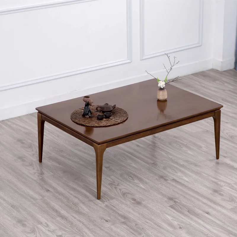 2019 New Kotatsu Table Nordic Design Solid Oak Wood Japanese Furniture For Living Room Casual Heated Center Tea  Tatami Table