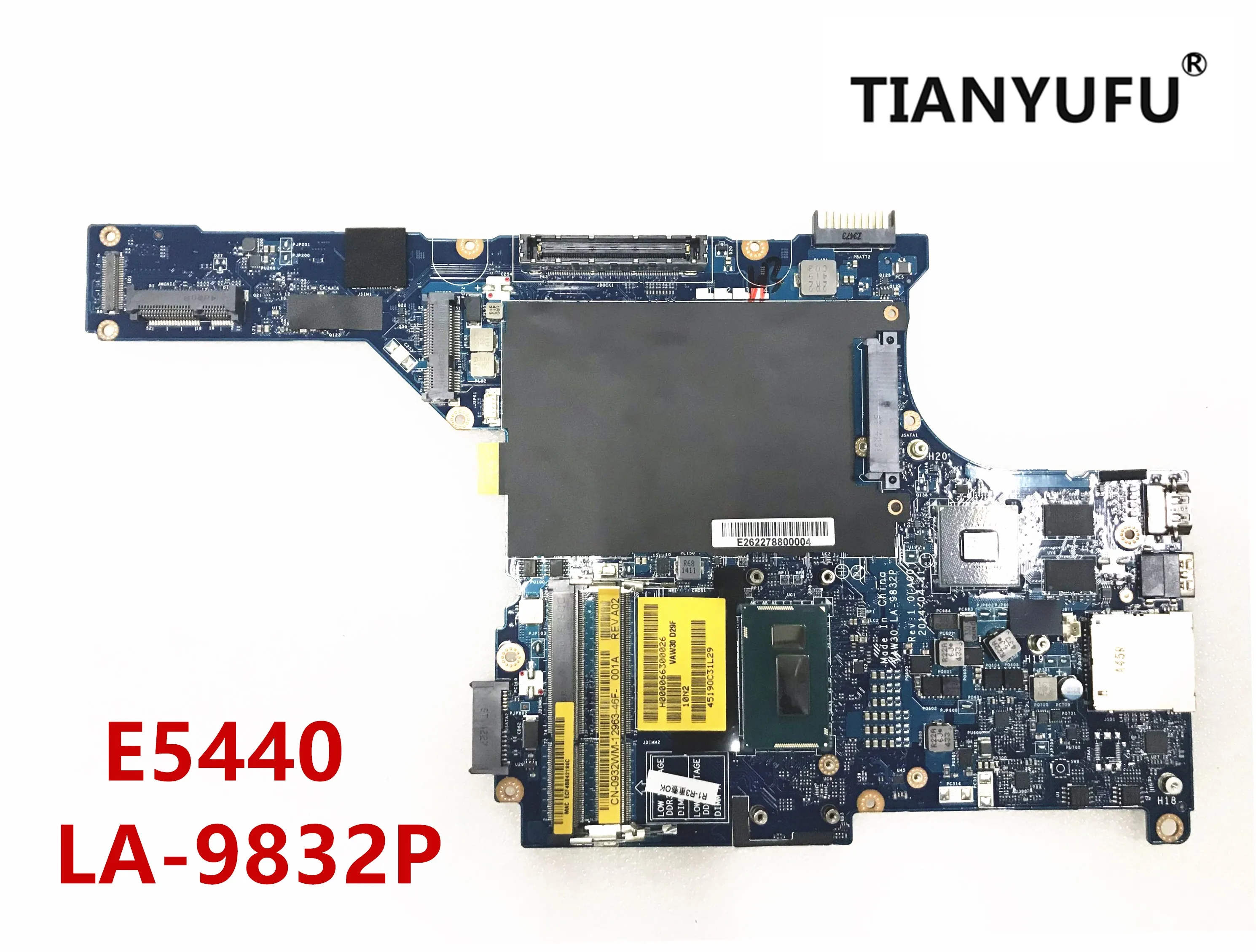 Для Dell Latitude E5440 Материнская плата ноутбука VAW30 LA-9832P i5-4300u DDR3L 2,0 ГГц 0C4F9T C4F9T CN-0C4F9T протестированная работа