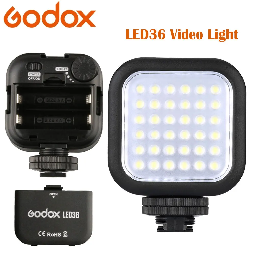 Godox светодиодный 36 5500 ~ 6500K видео светильник s подсветка для фотосъемки с лампами ing