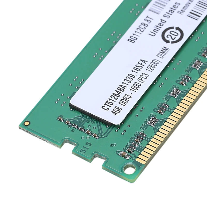 DDR3 4 Гб оперативной памяти PC3-12800 1,5 V 1600Mhz 240 Pin настольная Память DIMM небуферизированная и не ECC для настольной материнской платы AMD