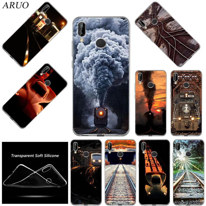 High-Speed Sunshine Railway Soft Phone Case for huawei honor X10 9C 30 20 Pro 9X 10 Lite 9S 9A 10i 20i 8A 8S 8C 8X Max Y5P 7S Y5
