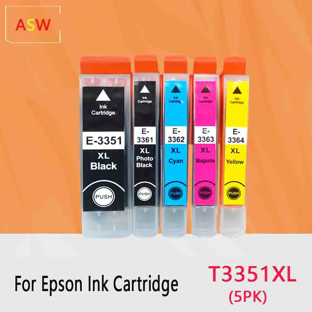 33XL For Epson 33XL Ink Cartridge T3351 For Epson XP-530 XP-630 XP-635 XP-830 XP-540 XP-640 XP-645 XP-900 XP-7100 Printer canon ink Ink Cartridges