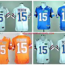 Новинка высокое качество, Florida Gaters Tim Tebow для мужчин белый и синий Джерси