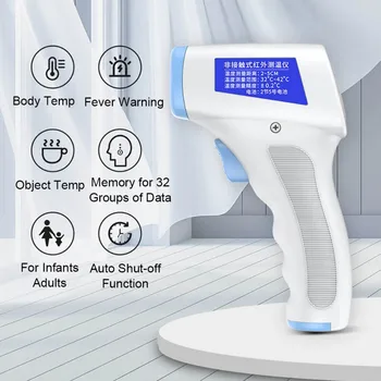

Infrared Non-contact Thermometer Muti-fuction Digital Termometer Infrared Forehead Body Thermometer Gun For Kids Baby Adult