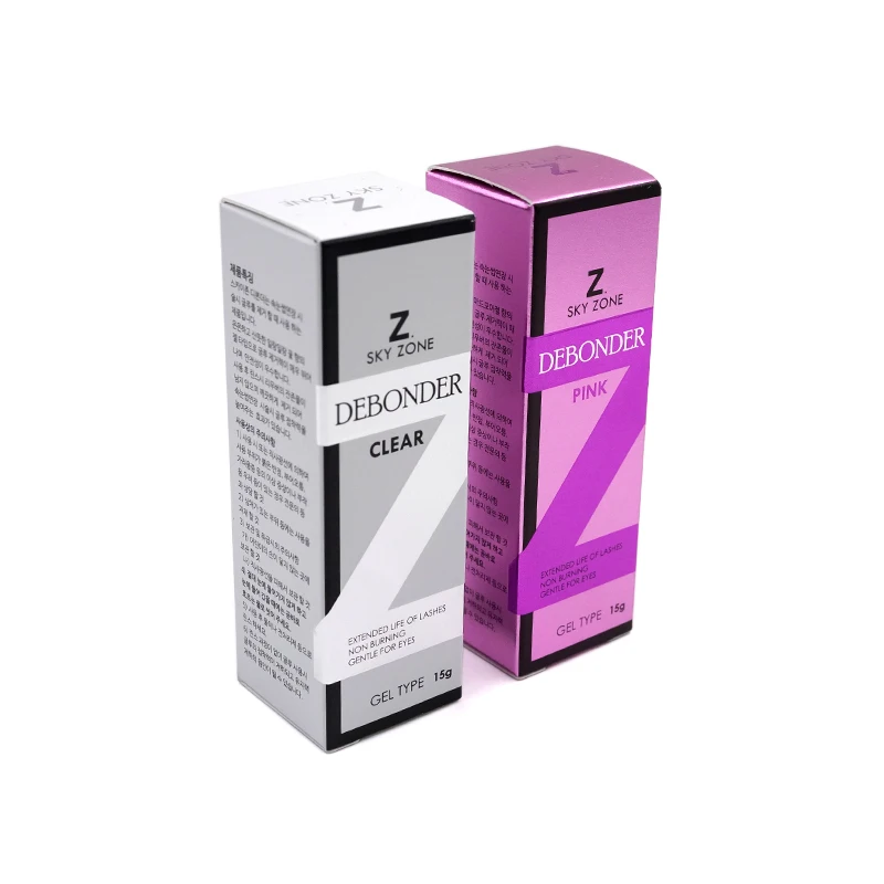 1 stücke Korea Sky Zone Debonder Schnelle Empfindliche Wimpern Extensions Sky Kleber Gel Entferner 15g Keine Brennen Klar/rosa Gel Super Mild – Detail 7