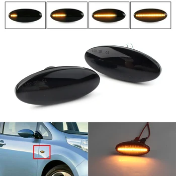 

E11 Car Dynamic LED Light Turn Signal Side Marker Lights For Nissan Qashqai J10 X-trail T31 Cube Juke Leaf Micra Micra K13