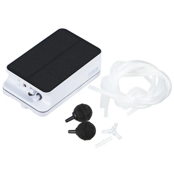 

Portable Solar Powered Oxygen Air Pump ABS Aquarium Pond Fish Tank Oxygenator Air Pumps Accessories